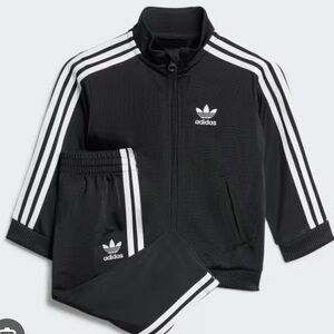 Adidas Kids' Black and White Track Set